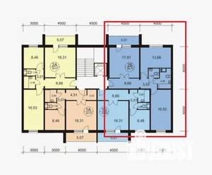 2-к квартира, вторичка, 64м2, 9/10 этаж