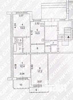 3-к квартира, вторичка, 67м2, 1/10 этаж
