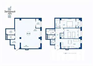1-к квартира, вторичка, 81м2, 23/23 этаж