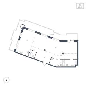 1-к квартира, вторичка, 141м2, 5/9 этаж