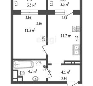 1-к квартира, вторичка, 31м2, 4/10 этаж