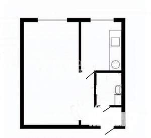 1-к квартира, вторичка, 32м2, 1/5 этаж