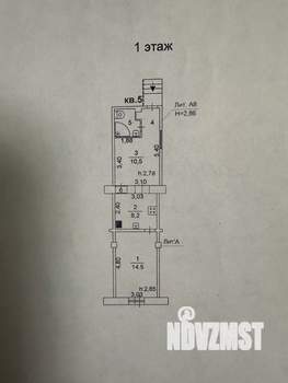 2-к квартира, вторичка, 40м2, 1/1 этаж