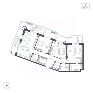 1-к квартира, вторичка, 141м2, 3/9 этаж