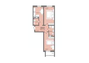 2-к квартира, вторичка, 62м2, 13/13 этаж