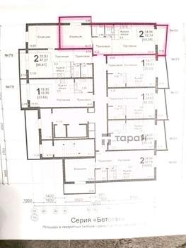 1-к квартира, вторичка, 52м2, 13/18 этаж