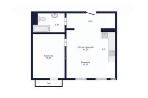 2-к квартира, вторичка, 41м2, 7/10 этаж