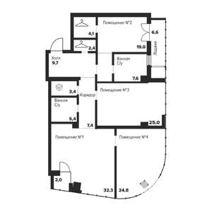 3-к квартира, строящийся дом, 141м2, 16/29 этаж