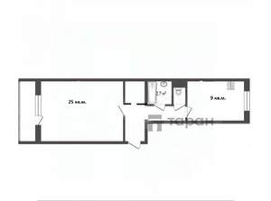 1-к квартира, вторичка, 48м2, 10/10 этаж