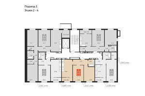2-к квартира, вторичка, 55м2, 2/10 этаж