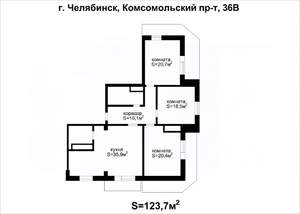 3-к квартира, вторичка, 124м2, 12/16 этаж