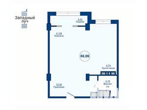 1-к квартира, вторичка, 66м2, 11/24 этаж