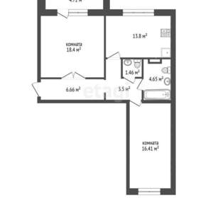 2-к квартира, вторичка, 65м2, 10/10 этаж