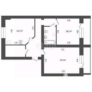 2-к квартира, вторичка, 80м2, 4/10 этаж