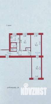 3-к квартира, вторичка, 56м2, 2/10 этаж