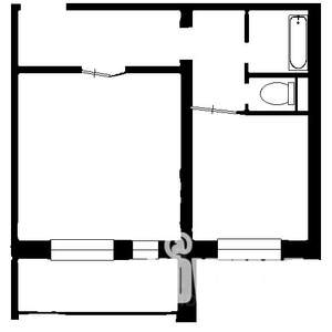 1-к квартира, вторичка, 43м2, 1/10 этаж