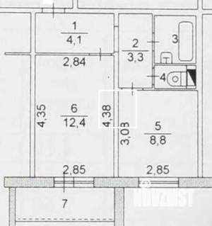 1-к квартира, вторичка, 32м2, 1/10 этаж