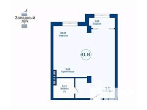 2-к квартира, вторичка, 62м2, 17/25 этаж