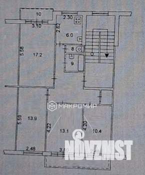 4-к квартира, вторичка, 77м2, 5/5 этаж