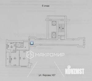2-к квартира, вторичка, 51м2, 6/14 этаж