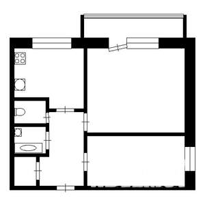 2-к квартира, вторичка, 43м2, 9/10 этаж