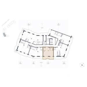 1-к квартира, вторичка, 64м2, 6/9 этаж