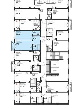 1-к квартира, вторичка, 48м2, 5/23 этаж