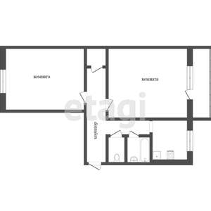 2-к квартира, вторичка, 48м2, 1/5 этаж