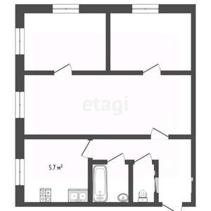 3-к квартира, вторичка, 47м2, 1/5 этаж
