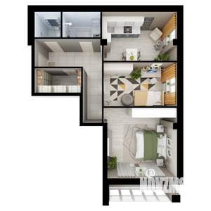 2-к квартира, вторичка, 63м2, 16/16 этаж