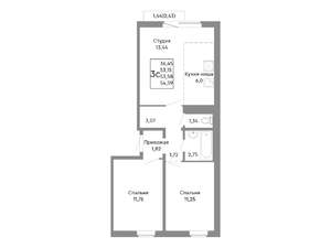 3-к квартира, вторичка, 54м2, 5/10 этаж