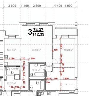 3-к квартира, вторичка, 110м2, 9/16 этаж