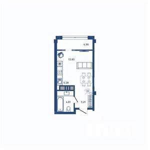 1-к квартира, вторичка, 32м2, 10/23 этаж