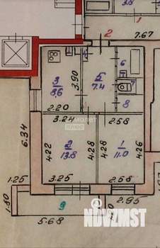 2-к квартира, вторичка, 46м2, 1/9 этаж