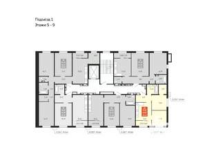 2-к квартира, вторичка, 44м2, 9/10 этаж