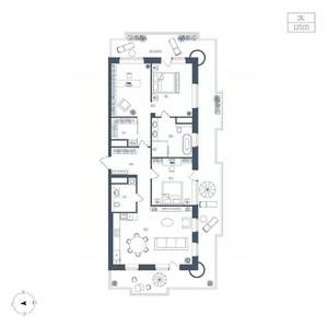 2-к квартира, вторичка, 127м2, 5/7 этаж
