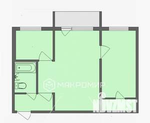 2-к квартира, вторичка, 46м2, 3/5 этаж