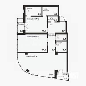 2-к квартира, вторичка, 127м2, 17/31 этаж