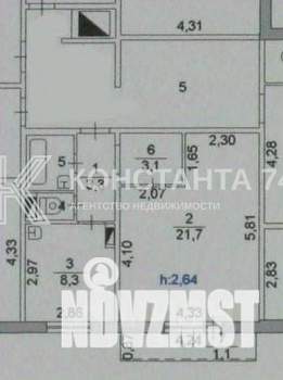 1-к квартира, вторичка, 40м2, 2/16 этаж