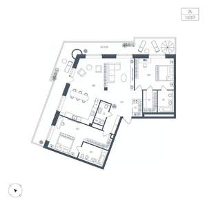 2-к квартира, вторичка, 143м2, 3/10 этаж