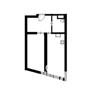 1-к квартира, вторичка, 31м2, 5/5 этаж