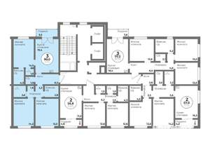 3-к квартира, вторичка, 90м2, 10/15 этаж