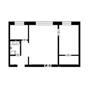 2-к квартира, вторичка, 44м2, 4/5 этаж