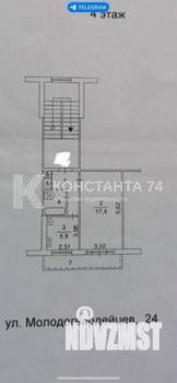 1-к квартира, вторичка, 30м2, 4/5 этаж