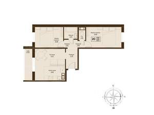 3-к квартира, вторичка, 56м2, 6/9 этаж