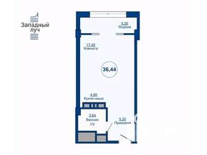 1-к квартира, вторичка, 36м2, 2/24 этаж