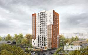 2-к квартира, строящийся дом, 58м2, 9/15 этаж
