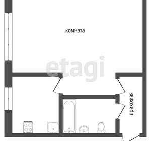 1-к квартира, вторичка, 32м2, 2/4 этаж