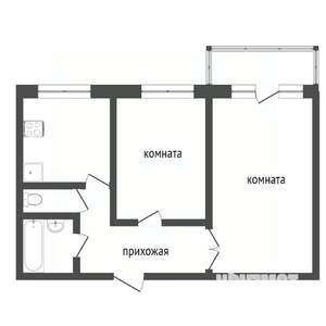 2-к квартира, вторичка, 50м2, 3/9 этаж