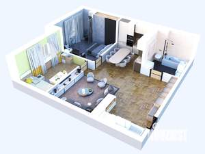 1-к квартира, вторичка, 70м2, 18/24 этаж